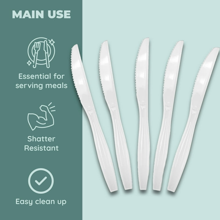 Clear Plastic Forks, 100 Count: Disposable Utensils and Cutlery, Great for  Parties, Office & School