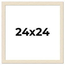 24x24 Frame White Real Wood Picture Frame Width 1.5 inches | Interior Frame Depth 0.5 inches | Barn