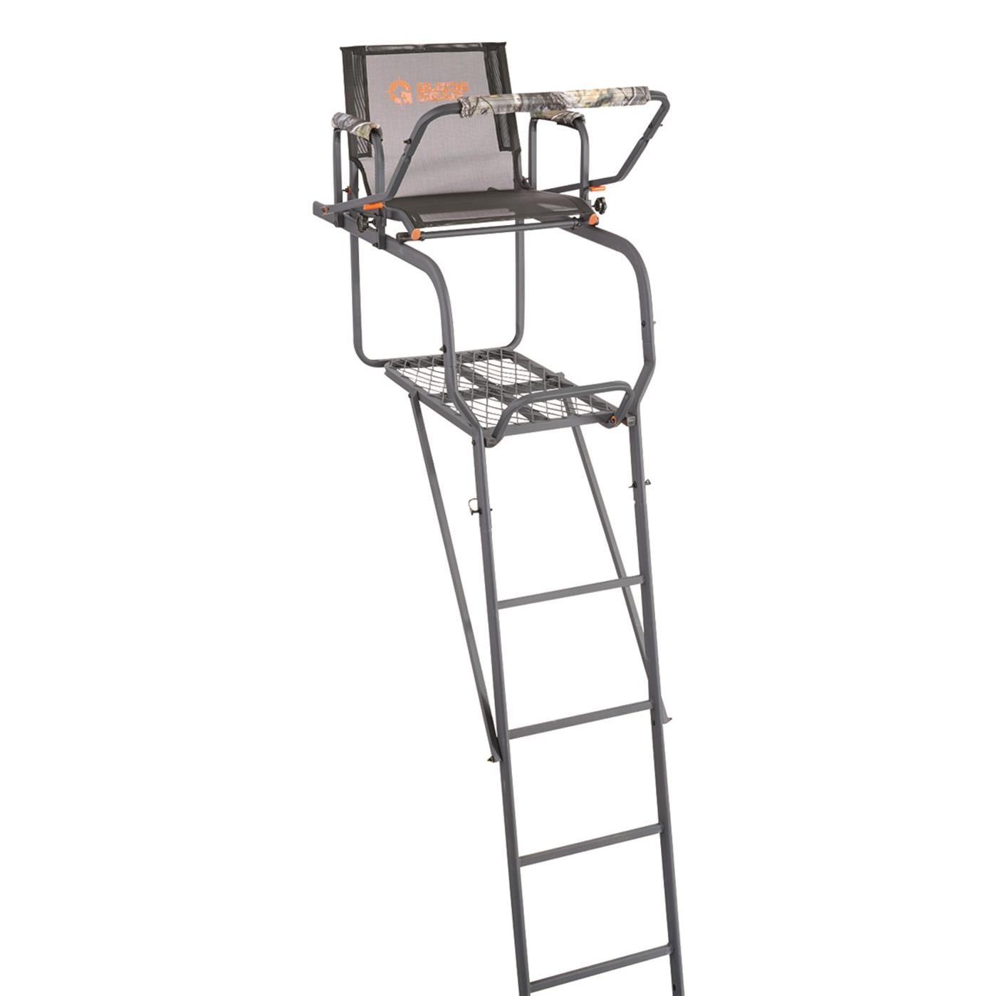Guide Gear 15.5' Climbing Ladder Tree Stand for Hunting with Mesh Seat