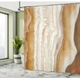 thumbnail image 5 of Ambesonne Ivory Cream Shower Curtain, Marble Surface Image, 69"Wx84"L, Cream, 5 of 5