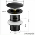 thumbnail image 4 of Desagüe automático para fregadero compatible con desbordamiento, construcción robusta de aleación de zinc que garantiza durabilidad y longevidad para uso en cocinas y baños, 4 of 5