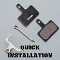 thumbnail image 6 of Bike Brake Pads, 4 Pairs – Compatible with Shimano MT200, M355, M446 & Tektro Brakes – Hybrid Semi-Metallic, Quiet, Durable Disc Brake Pads for Mountain Bikes, 6 of 8