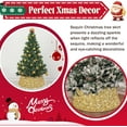 thumbnail image 6 of Gynky Christmas Tree Collar Christmas Tree Skirts Christmas Tree Stand Collar Basket Round Base Cover Shiny Glitter 23.6 inch Gold, 6 of 7