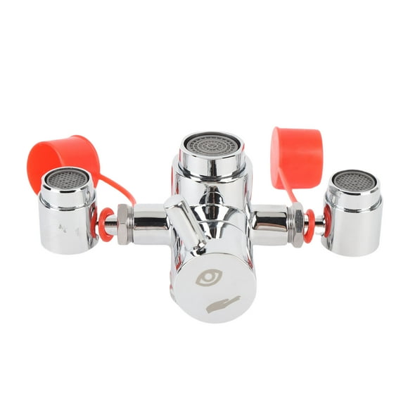 Accesorio Para Fregadero De Estación De Lavado De Ojos, Anticorrosivo, Fácil De Usar, Kit De Lavado De Ojos Montado En Grifo Con Boquilla Giratoria De 360 grados Con
