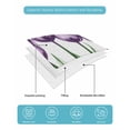 thumbnail image 5 of Quilts Twin XL Size, Purple Tulip Floral Soft Comforter Bedding Set for Bed, Farmhouse Elegant Botanical Flowers Lightweight Quilted Bedspread with Pillow Cover(2 Pieces) for All Season, 68x98 Inch, 5 of 6