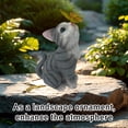 thumbnail image 4 of 10.2" Solar Powered Cat Garden Statue with Glowing Butterfly, Resin Outdoor Kitten Sculpture with LED Night Light, Decorative Figurine for Patio Yard Balcony, Waterproof Lawn Ornament, 4 of 9