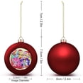 1PCS Cute Cartoon Redstyle Anime My Little Pony Christmas Tree Ball 2.4 Inches Plastic Ornament