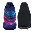 thumbnail image 6 of XYZCANDO Car Front Seat Covers Breathable Car Seat Cover Set Vehicle Front Seat Covers Elastic Comfy Van Auto, Lightning Wolf Pattern, 6 of 10