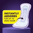 thumbnail image 3 of Poise Overnight Incontinence & Postpartum Pads for Bladder Leaks, 8 Drop Extra Coverage, 36 Count, 3 of 8