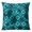 Islamic Print, variant on VargottamSquare Pillow Cover - Decorative Pillow Covers12x12 Inches,PrintedTeal BlueThemePillowcase, DecorativeSquareCushionCovers