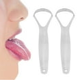 thumbnail image 3 of 2 Raspadores de Lengua Para Adultos. Portátil Limpiadores de Lengua de Acero inoxidable, Herramiente de Cuidado Bucal reutilizable Limpiador de Lengua para Refrescar ei aliento,, 3 of 7