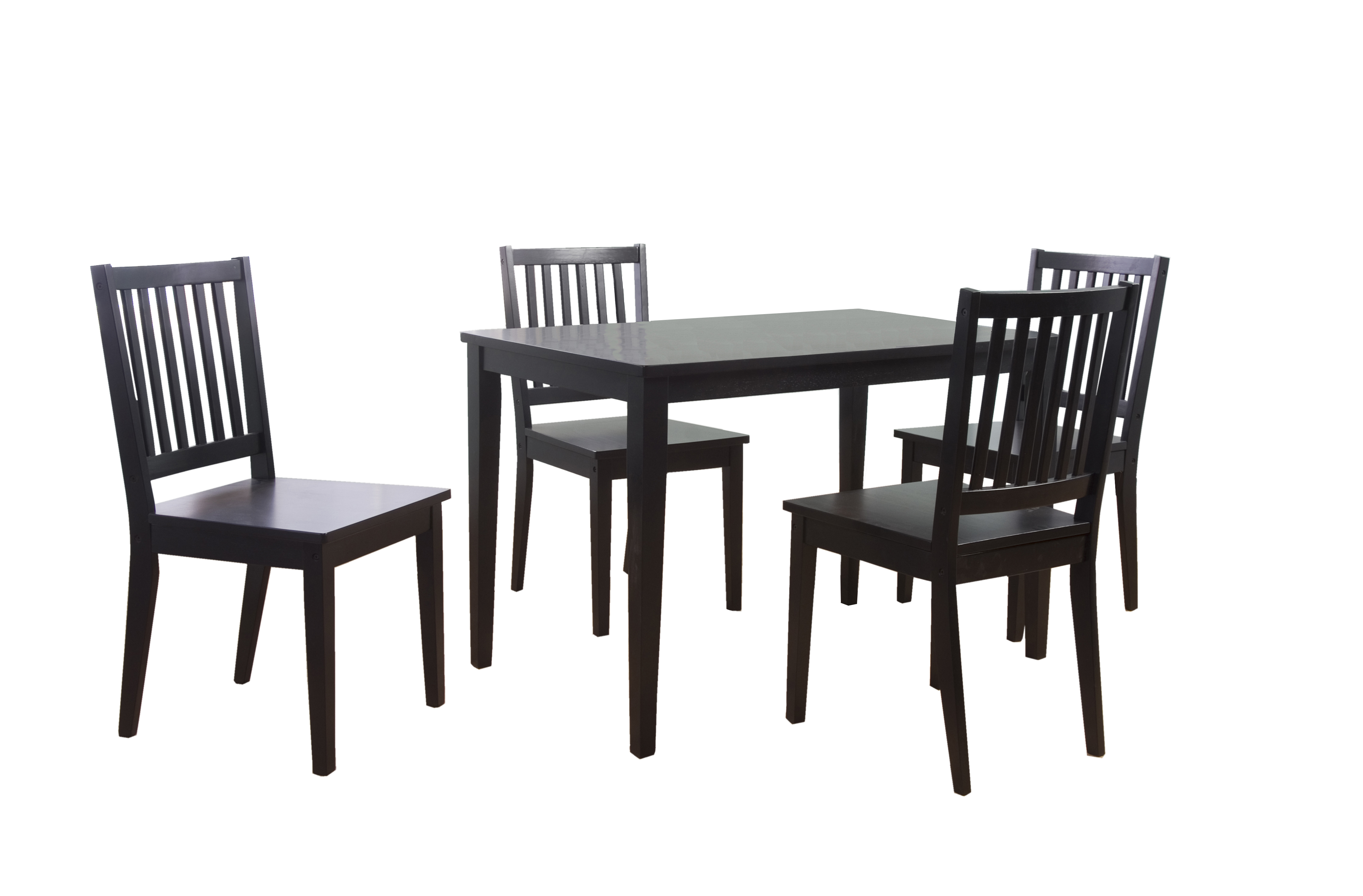 TMS Shaker Dining Indoor Wood Chair, Set of 4, Black - image 5 of 7