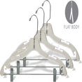 thumbnail image 2 of Matte Black Plastic 4-Notches Top Hanger  25 Pack, 2 of 5