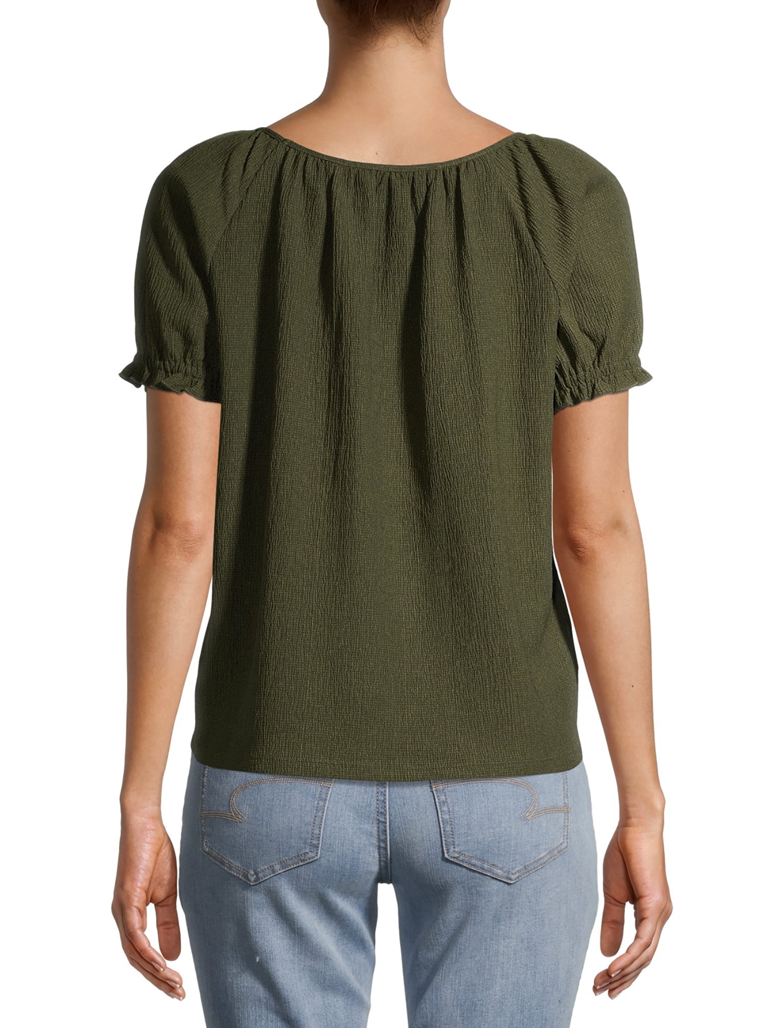 time and tru peasant top