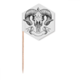 thumbnail image 1 of Goat l Animal Sketch Illustrations Toothpick Flags Cupcake Picks Party Celebration, 1 of 3
