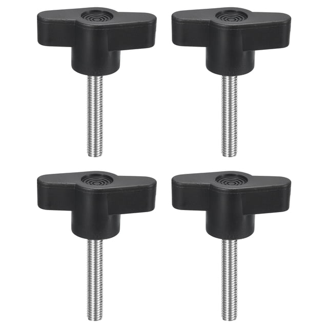 Uxcell Vis de Serrage en Acier Inoxydable 304 Bouton en Forme de T Vis à Pouce M5 x 30mm 4