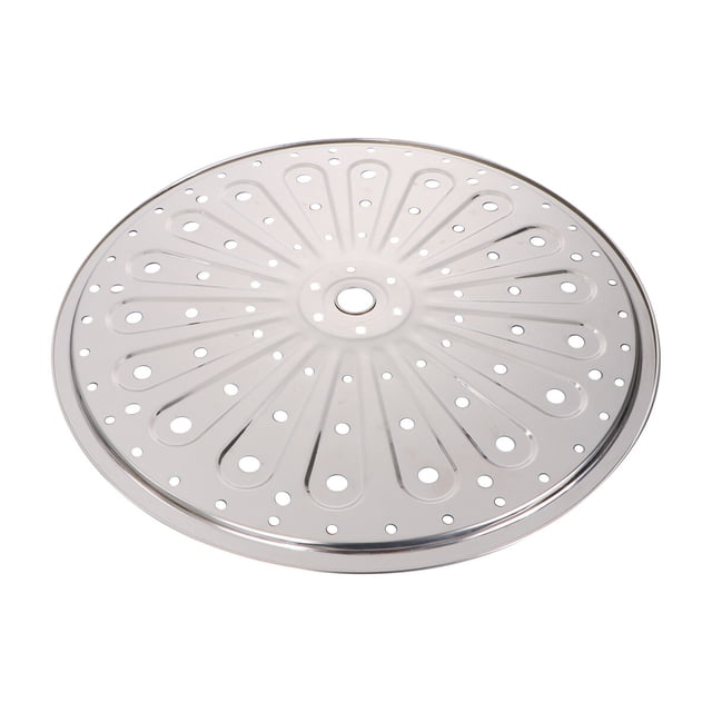 Stainless Steel Egg Steamer Canning Rack Round Steaming Plate for Pressure Cooker Toast Baking Kitchen (29cm)