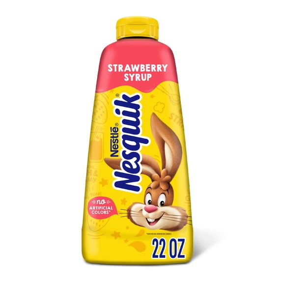 (6 Pack) NESQUIK Strawberry Syrup 22 oz. Bottle
