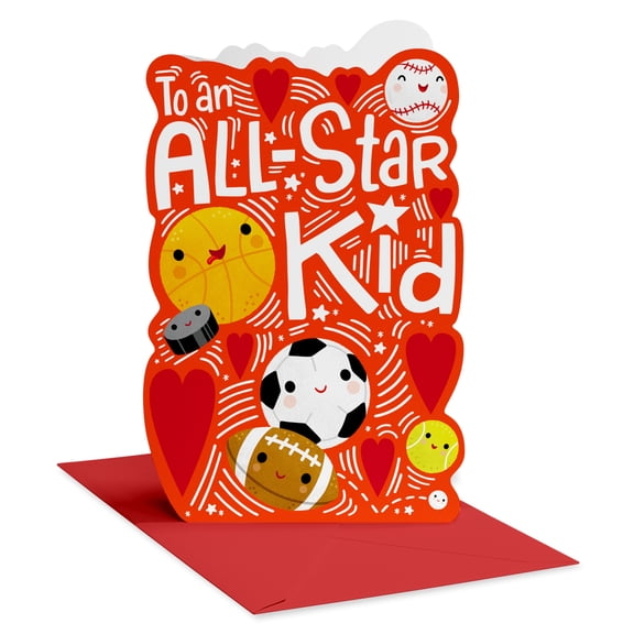 American Greetings Valentine's Day Card for Kids (All-Star Kid)