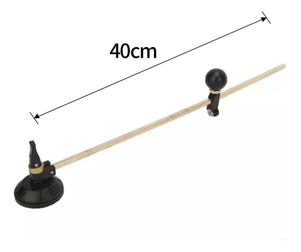 80cm Circular Glass Cutter with 6 Wheels and Suction Cup for Precise Circle Cutting