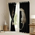 thumbnail image 3 of Castle Fairy Wildlife Leopard Blackout Curtains Set of 2 (52x84 Each) for Female Men Women,Jungle Animal Window Curtains,Woodland Safari Cheetah Curtains and Drapes,Luxury Bedroom Decor, 3 of 6