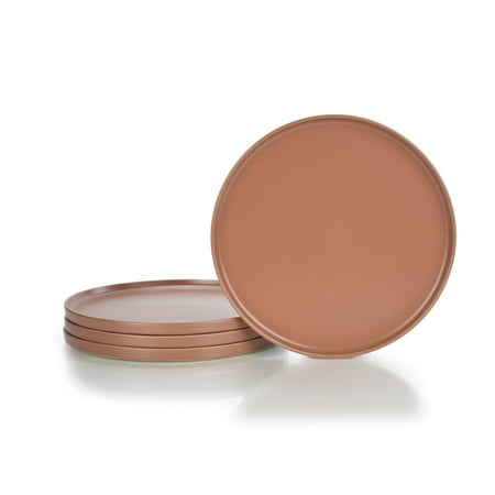 Everything Kitchens Modern Flat 11 Dinner Plates (Set of 4) | Terracotta