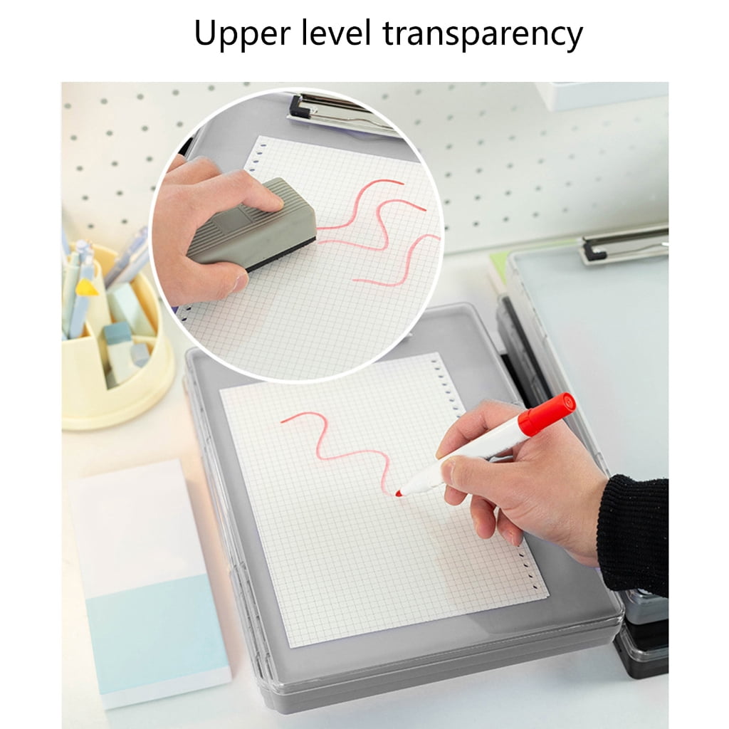 Plastic Storage A4 Clipboard with Low Profile Folder Clip Board Clipboard Folder