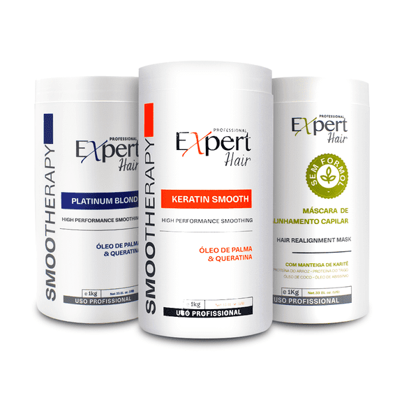 Expert Hair Botox Keratin Smooth   Bio Protein Hair Cream   Blond Mask Kit 3x1kg/35.2 fl.oz