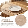 thumbnail image 6 of Unique Bargains Set of 6 Place Mat Faux Leather Table Placemats Washable Apricot 19x12in, 6 of 7