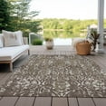 thumbnail image 6 of Addison Rugs Chantille Indoor/Outdoor Transitional Floral Brown Washable Rectangle Rug, 10' x 14', 6 of 6