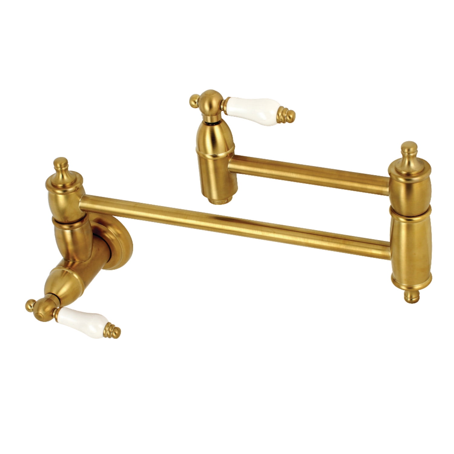 Kingston Brass KS3107PL Restoration Wall Mount Pot Filler Kitchen