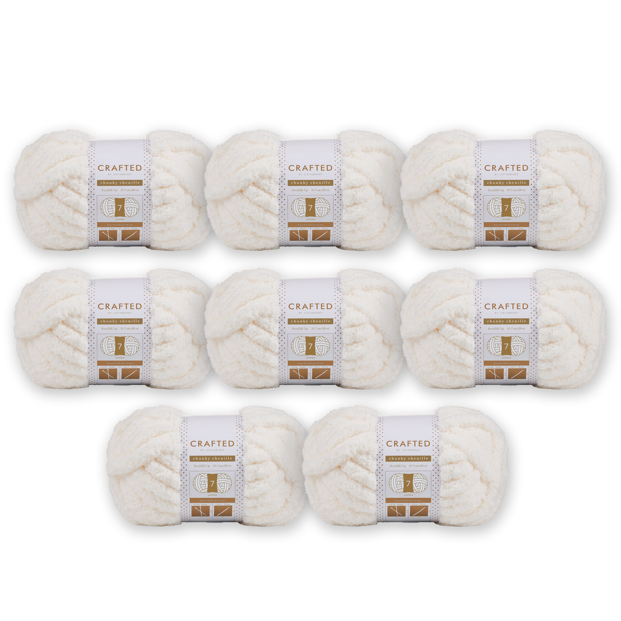 Crafted by Catherine Chunky Chenille Yarn 8-Pack photo 1