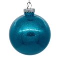 thumbnail image 1 of Vickerman N211012 4 in. Glitter Clear Ball, Turquoise - 6 per Bag, 1 of 3