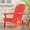 Red, variant on JONPONY Outdoor Folding HDPE Adirondack Chair, Patio Seat, Weather Resistant, Red