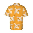 thumbnail image 3 of Picia Flying Ducks Gentle Cotton Regular Fit Short Sleeve Casual Hawaiian Shirt for Men-Large, 3 of 9