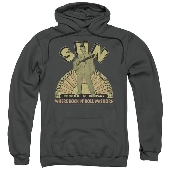 Sun OriginaLong Sleeveon Adult Pullover Hoodie Sweatshirt Charcoal