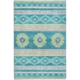 thumbnail image 2 of Addison Rugs Dream Shag Premium Machine Washable Transitional Aztec Peacock Rectangle Rug, 3' x 5', 2 of 8