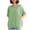 Light Green, variant on LNZGNM Sweatshirts for Women Short Sleeve Crew Neck Oversized Pullover Everyday Simple Top Daily Summer Casual,Blue(M)