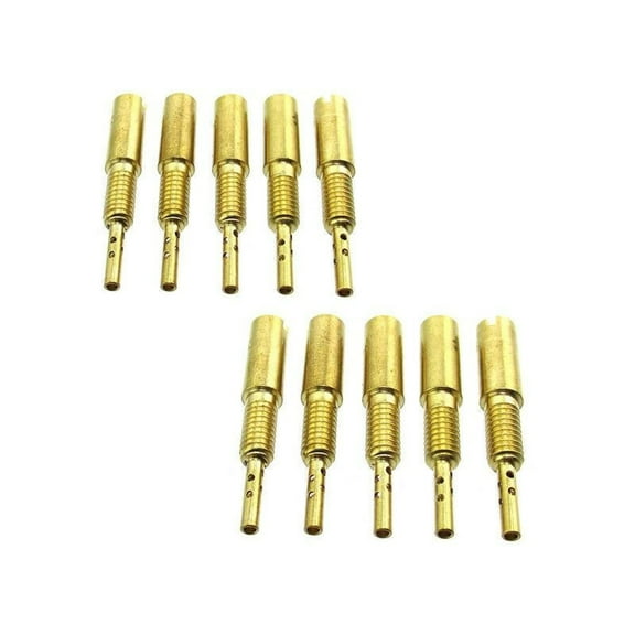 NATEFEMIN Carb HS HSR VM Pilot Jets 10 Pcs Kit #15 #17 5 #20 #22 5 #25 #30 #32 5 #35 #37 5 #40 Slow Jet Carburetor Parts