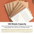 thumbnail image 4 of 50 Packs Double  Wire Binding Spines 3/4 Inch, 180 Sheets Capacity, Metal Inner Wire, Nylon Coating, Compatible With Wire Bundling Systems, 4 of 8