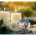 thumbnail image 5 of Heart Keepsake Urn,Lighthouse Token Urn for Ashes, Hand Painted Memorial Mini Heart Urn, Handmade Heart Urn with Stand Velvet Case & Bag (Heart Keepsake) Your Loved One with Heart Memorial Urn, Blue, 5 of 7