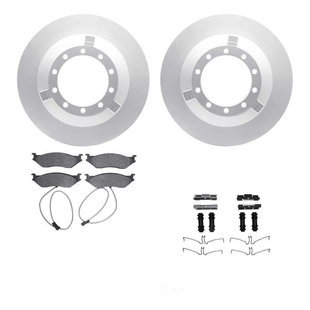 Dynamic Friction Company 4512-99134 DFC GEOSPEC Coated Rotors with 5000 Brake Pads - Ceramic and