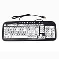 thumbnail image 2 of DataCal Low Vision Keyboard Large Black Print, White Keys CD1043, 2 of 4