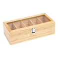 thumbnail image 3 of Caja de almacenamiento para bolsitas de té, organizador de café premium dividido, soporte para té, caja clasificadora de cápsulas de café para, 3 of 9