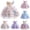 Beige, variant on ATOGUTA Dress for Kids Tulle Dress Bridesmaid Summer Wedding Pageant Dresses Princess Birthday Party Size 3T-12, Pink