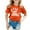 Orange, variant on I Am The Big Sister T Shirt for Toddler Girls Toddler Tassel Shirt Girls' Fashion Casual Breathable Printed T Shirt
