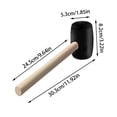 thumbnail image 3 of Versatile Rubber Mallet for Woodworking Carpenter with Comfortable Grip and Quiet for Accurate Assembly, 3 of 7