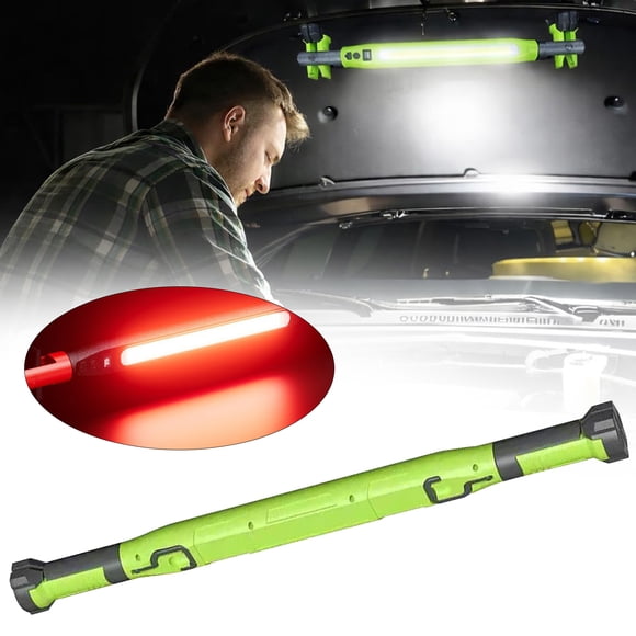 Rechargeable LED Work Light Portable Hood Inspection Lamp Cordless Mechanic Repair Light For Car Garage Workshop & Emergency Use With Strong Magnet & Hook