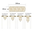thumbnail image 2 of Camino de mesa de encaje bordado con patrón Floral, camino de mesa rectangular de poliéster para decoración de tocador de comedor en casa, 2 of 5