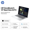 thumbnail image 3 of HP - OmniBook 5 - Copilot+ PC - 14" 2K OLED Touch-Screen Laptop - Snapdragon X Plus 2025 - 16GB Memory - 512GB SSD - Glacier Silver, 3 of 5